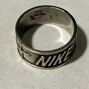 NIKE Sterling Silver Mexico Vintage Ring Stamped 925- Size 7.75-8